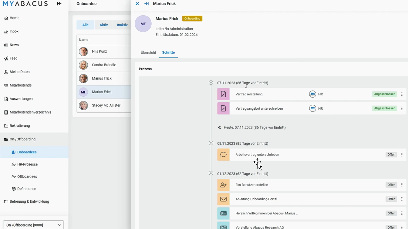 240214 Bild 1 Onboarding Entdecken Sie die Abacus Neuerungen der Version 2024 Unsere Top 3 Highlights im Rampenlicht! JMI